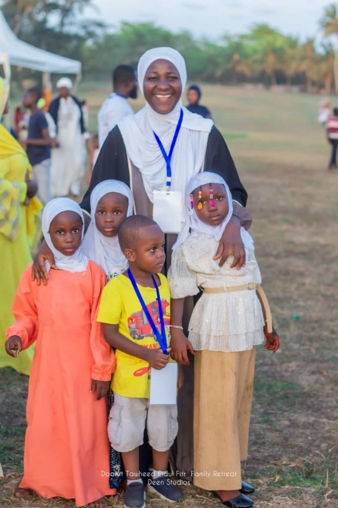 Community members cheering at the Daarut Tawheed Eidul Fitr Family Retreat