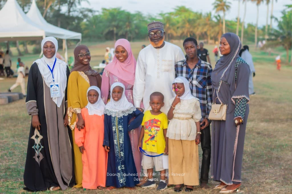 DATEX family with official staff at the Eidul Fitr Family Retreat