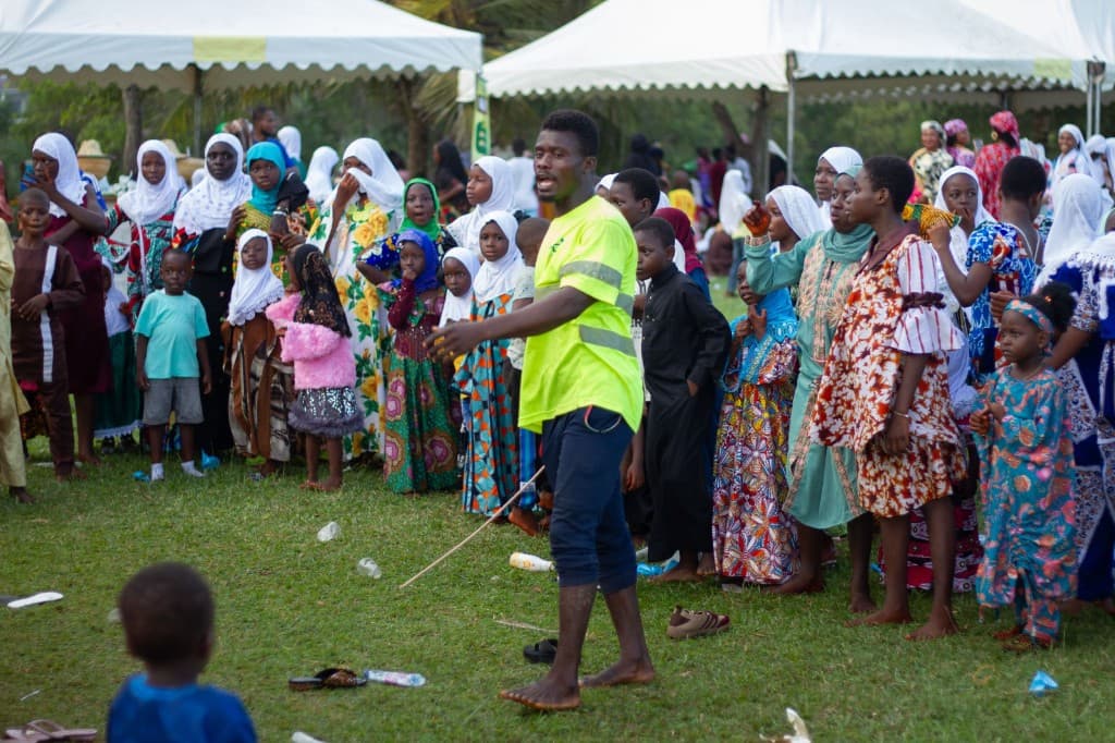 Under the Event Tent at the Daarut-Tawheed Eidul Fitr Family Retreat in Takoradi