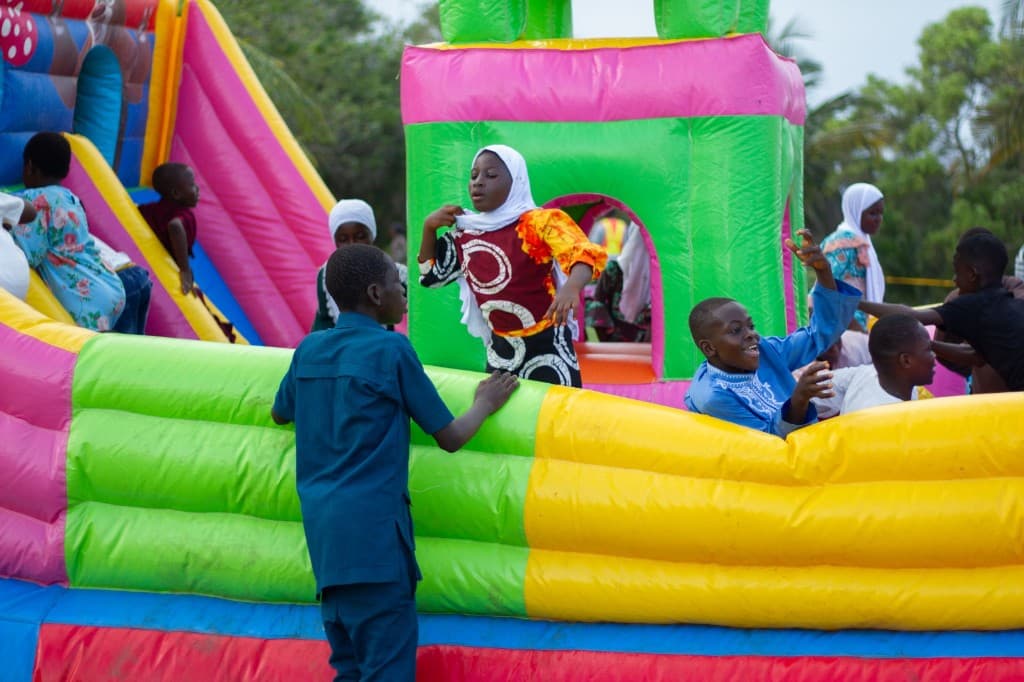 Under the Event Tent at the Daarut-Tawheed Eidul Fitr Family Retreat in Takoradi