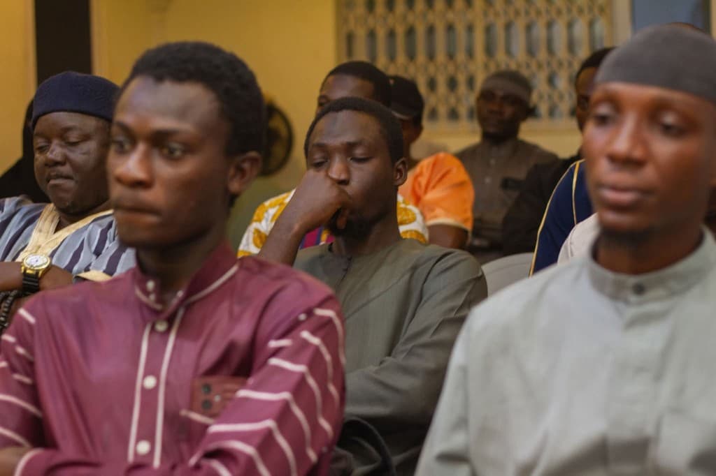 Men attending a session at the Eidul Fitr Family Retreat