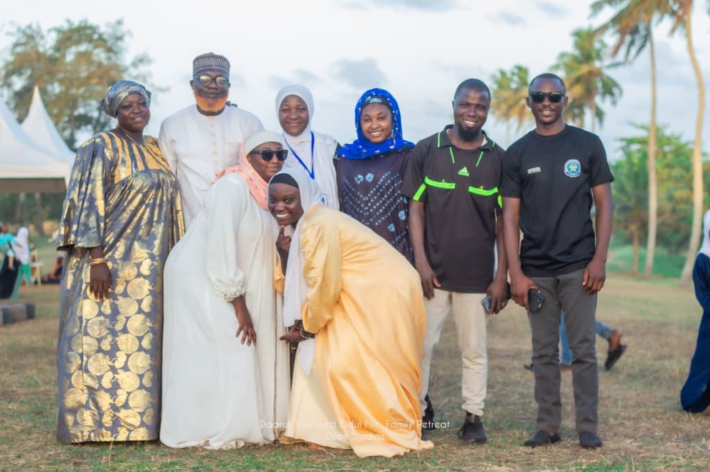 Mixed community group at the Daarut Tawheed Eidul Fitr Family Retreat