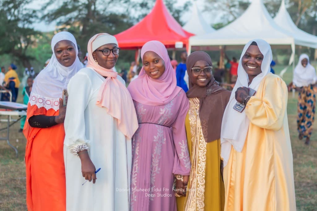 Multiple DATEX families posing at the Eidul Fitr Family Retreat