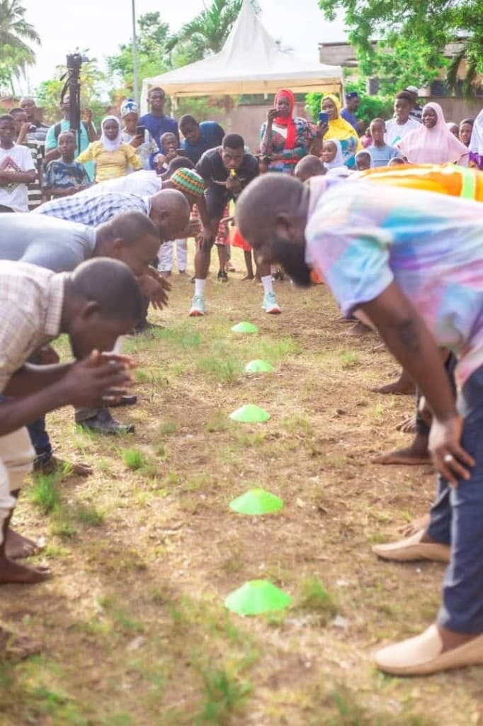 Community members participating in a team game at the Eidul Fitr Family Retreat
