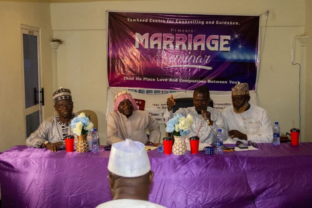 Panel of speakers at the Tawheed Centre for Counselling and Guidance Marriage Seminar